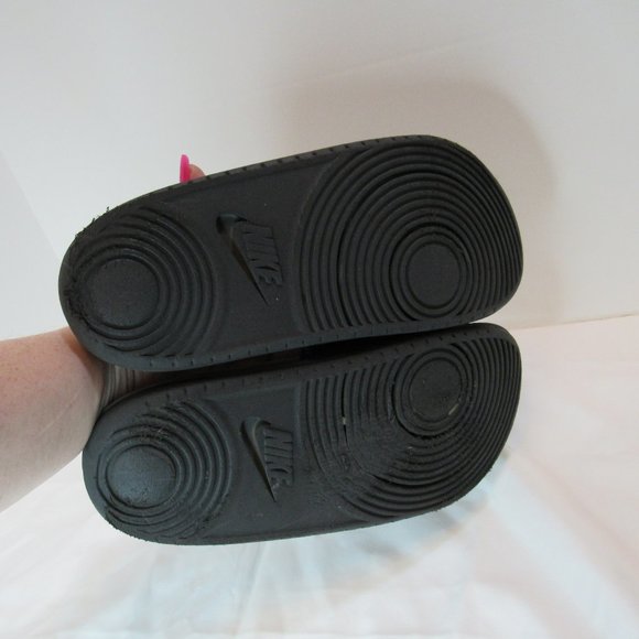 Nike MLB LA Dodgers Black Blue Logo Slip On Sandals Off Court Slides - Picture 6 of 7